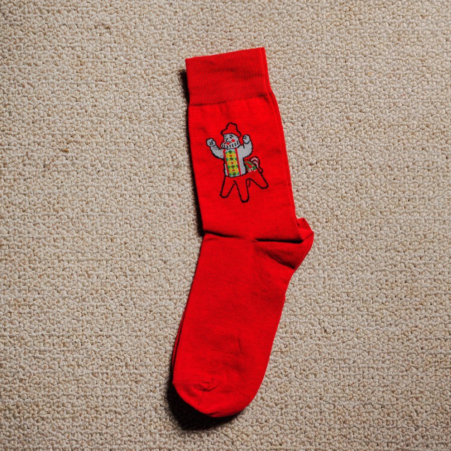 Носки «Полкан – Победитель» Носочки с известной глиняной игрушкой — каргопольским полканом.