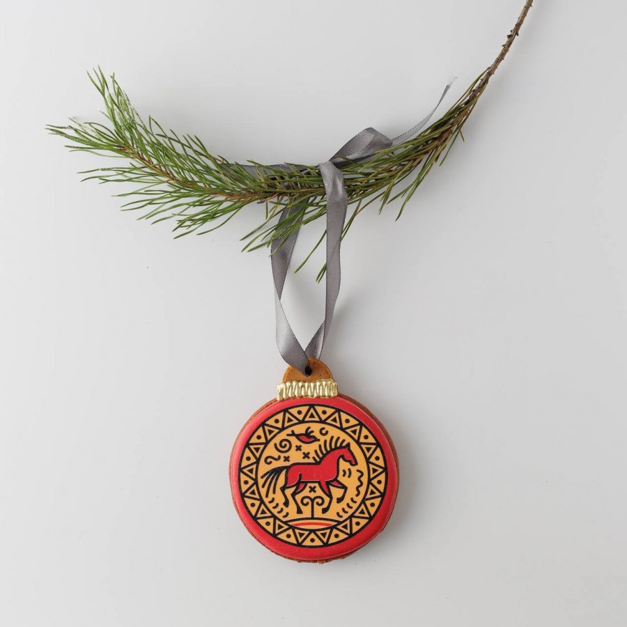Козуля «Красный Конь» Северный пряник-козуля с северным символом солнца &mdash; мезенским конём.